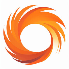 Poster - A simple orange circular logo displayed against a plain white background