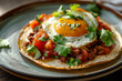 Mexican food - Huevos Rancheros , menu shot