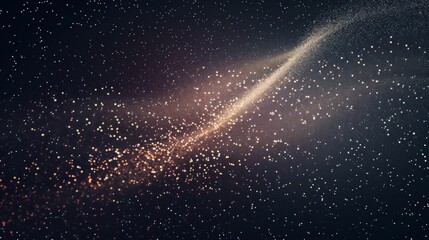 Wall Mural - Spectacular Cosmic Dust Trail Sparkling in Deep Space.