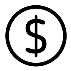 Wall Mural - dollar symbol , money currency icon