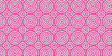 Fototapeta  - Overlapping Pattern Minimal diamond geometric waves spiral transparent and abstract circle wave line. pink seamless tile stripe geometric create retro square line backdrop pattern background.
