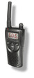 LCD screen on a walkie talkie showing an SOS signal