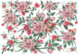 Flower ornamental pattern vector for design element.
