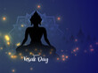 Happy Vesak day and Buddha purnima festival celebration background