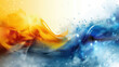 Blue and Yellow Abstract Background