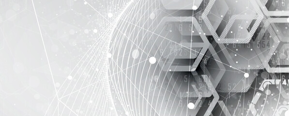 Abstract data background. Futuristic technology style. Elegant digital  background for business cyber presentations.