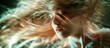 © ProstoSvet - Artistic portrait of a woman with dynamic hair movement in ethereal lighting.