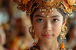 © Mykhailo Podolian - Young girl in traditional Balinese dance attire with ornate headdress