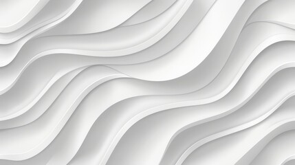Aufkleber - White seamless wave texture pattern. Wavy linen background. Interior wall decoration. interior wall panel pattern. white background of abstract waves.