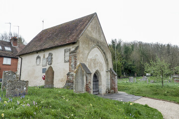 Wall Mural - 12th Century  Old St Peter's Church at Stockbridge Hampshire England