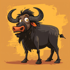 Wall Mural - Buffalo illustration