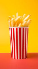 Wall Mural - French fries gourmet