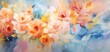 rose flower beautiful dreamlike scenery oil painting style spring flower blossoming artful illustration background, fantasy whimsical atmosphere, Generative Ai