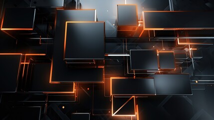 Wall Mural - futuristic theme abstract background with copy space, Generative Ai