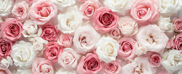  Beautiful Pink and White Rose Arrangement in a Large Stack for Floral Decoration and Design Inspiration