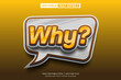 © Wendi - Why? text effect, editable text template