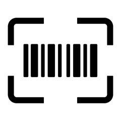 Canvas Print - scanning barcode icon