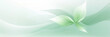Clean energy concept as abstract flower leaves background, light green color, banner, copy space, blurred