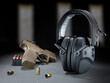 Gun and ammo with hearing protection