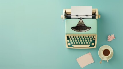 Poster - The Vintage Typewriter Setup