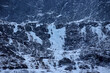 Trollveggen mountains in winter (Norway).