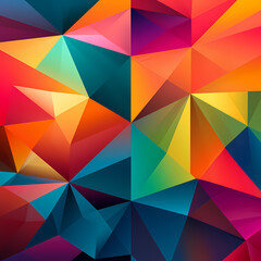 Wall Mural - Abstract geometric patterns in vibrant colors.