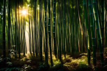 Poster - bamboo forest background