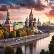 Moscow, Russia, a city steeped in history and adorned with architectural marvels that tell the tale of its rich past. 