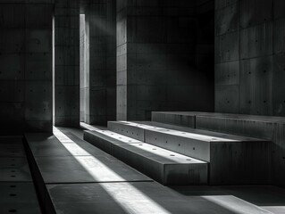 Canvas Print - interior of an old abandoned building