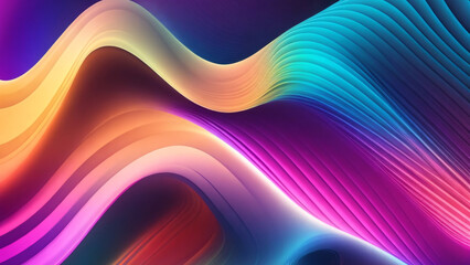 colorful gradient futuristic wave flow pattern.