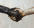 black and asian handshake