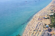 Aerial view of Cleopatra beach in Alanya, Turkey.