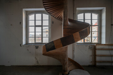 Wall Mural - Over 150-Year-Old 19th century Abandoned Brick Grain Mill Powered by Electricity