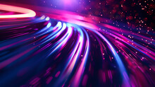 Bright And Colorful Light In Wheel Wave Style, Dark Blues And Purples