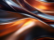 Abstract metallic background features smooth lines in meticulous 3D rendering