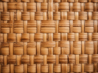 Wall Mural - Designers find inspiration in bamboo weave texture backdrop