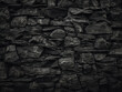 Rough stone wall background marred by black smears
