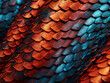 Close-up of an exotic snakeskin pattern, suitable for wallpaper purposes