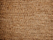 Detailed view of natural burlap hessian sacking texture background