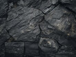 Macro view of rough, dark stone textures in vintage style