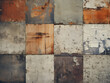 Compilation of old grunge textures and abstract backgrounds