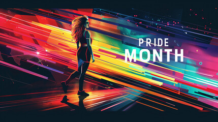 Wall Mural - PRIDE MONTH rainbow background 