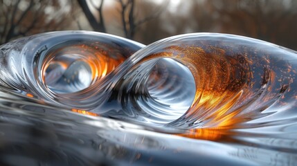 Leinwandbilder - Detailed close-up of a wave forming in the water, showcasing the intricate patterns and movements of the ocean.