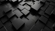 © Ziyan - Dark background design, abstract geometric blocks, 3d render
