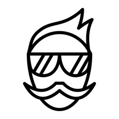 Sticker - Hipster Icon