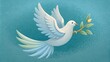 The doves journey back to Noah with an olive branch in its beak represents the promise of Gods faithfulness and the hope for a new future after