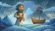 As the rain began to pour and the floodwaters rose Noahs faith never wavered. Despite being ridiculed and doubted by those around him he stood