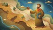 With each journey marked on the map its as though we are able to physically follow in the footsteps of the Apostle Paul gaining a deeper