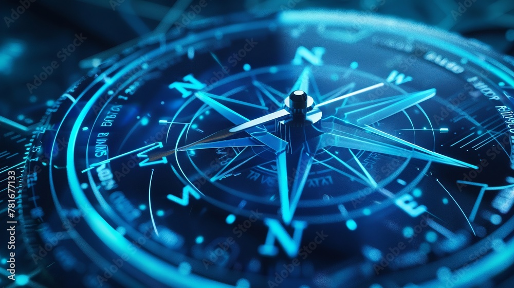Abstract interpretation of strategic business direction with a compass ...