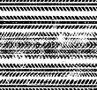 © Queen.cy - black and white seamless pattern of repeating tire tracks, texture background